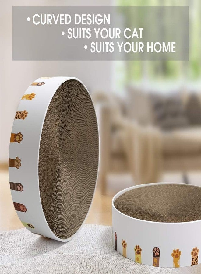 KittuPet Oval Cat Scratcher Carboard,Cat Scratch Bowl with a Interactive Toy,Cat Scratcher Nest Cats Grinding cat Claw Protector& Furniture Indoor - Image 3